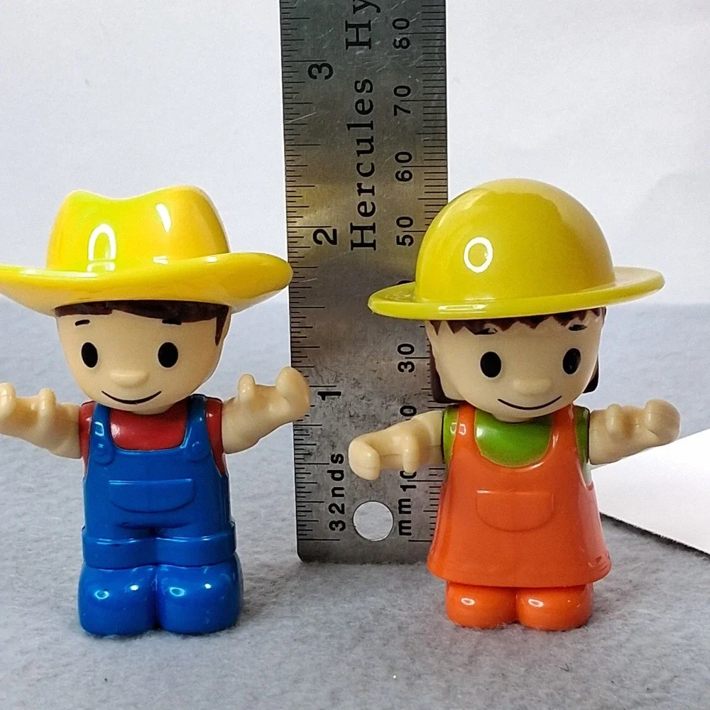 Unbranded Boley Toy Figures Farmer Boy and Girl 2.25